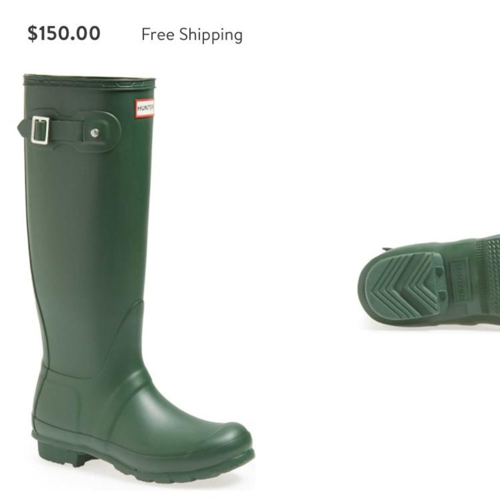Hunter Original Tall Waterproof Rain Boot- Womens